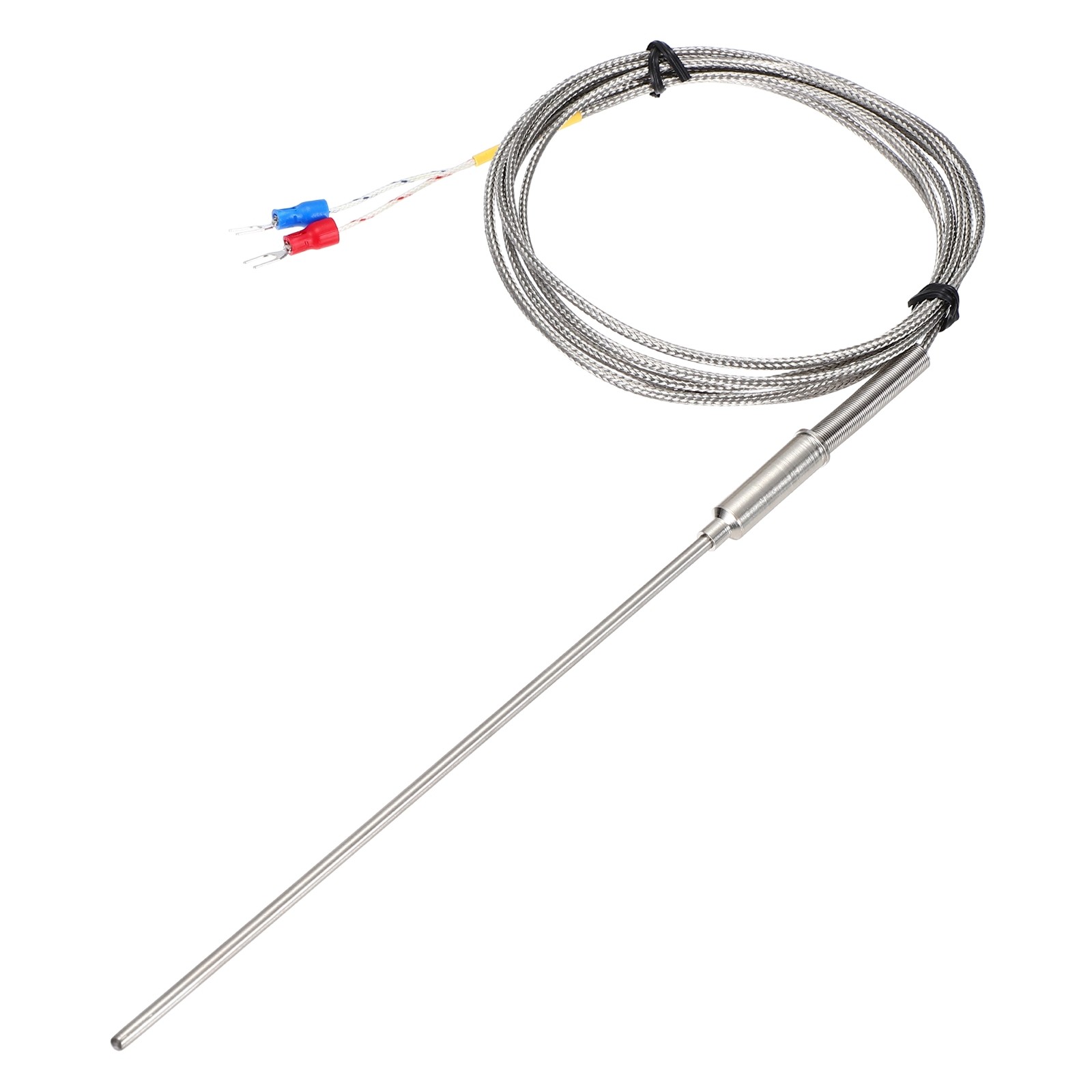 K Type Thermocouple Temperature Sensor Probe 3x150mm 6.6ft Wire 0-1100°C]