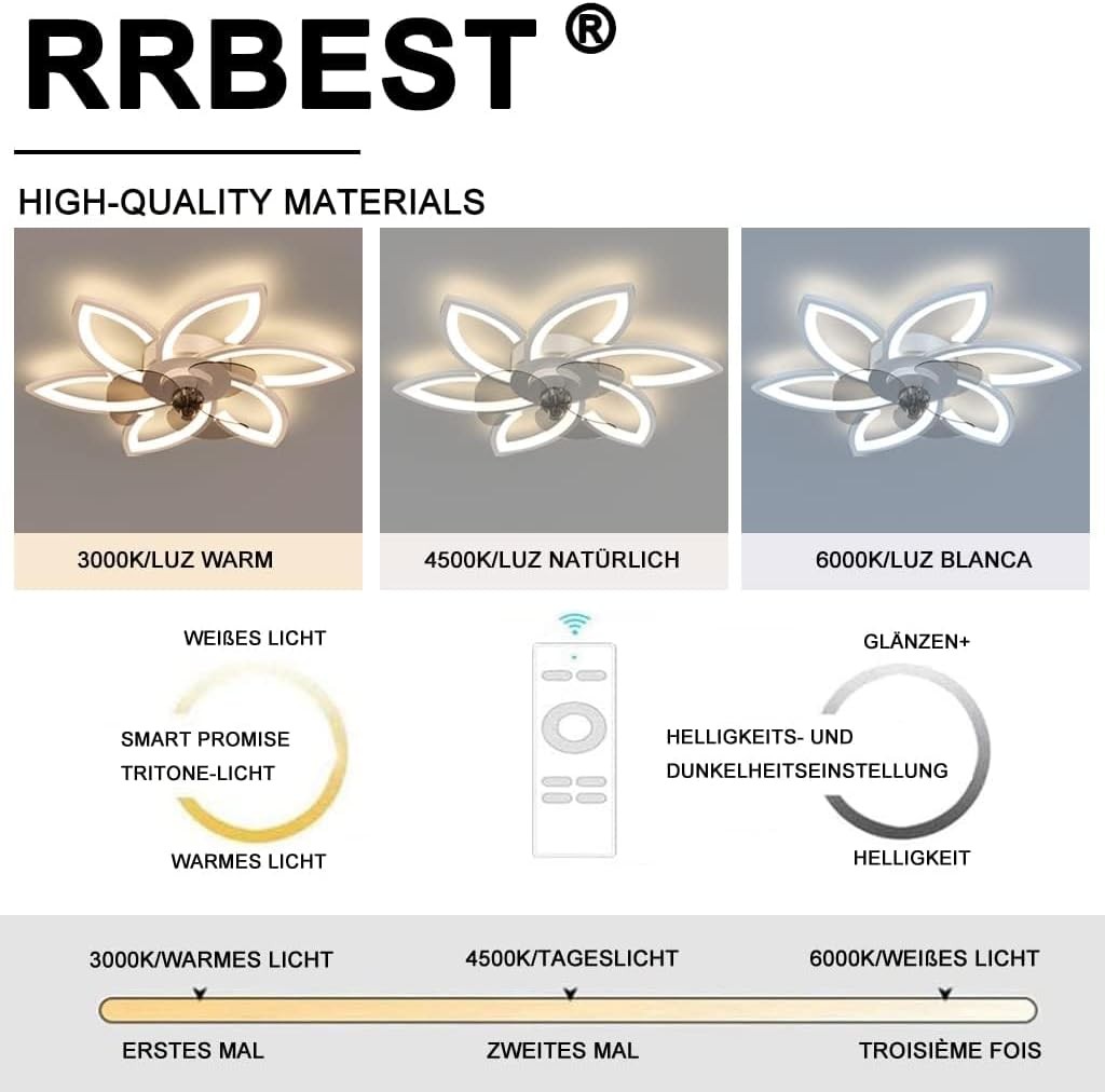 Modern Flower Creativity Ceiling Light with Remote Control and App Control