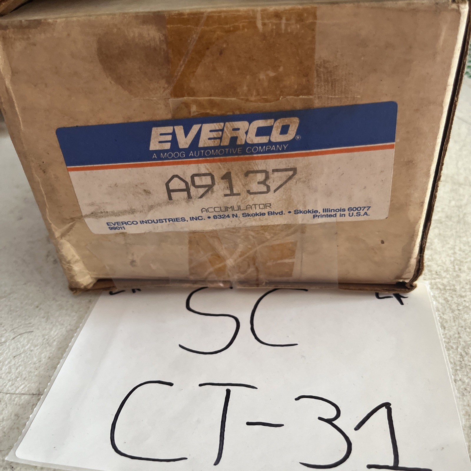Everco Receiver-Drier Accumulator Tank, A9137