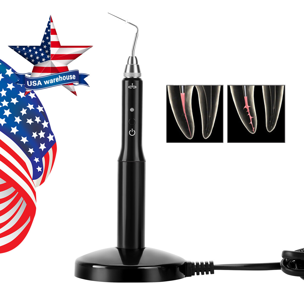 AZDENT Dental Cordless Wireless Gutta Percha Obturation System Endo/Needles Tips
