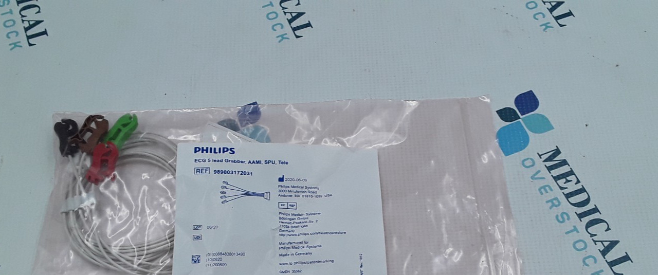 Philips ECG 5 lead Grabber AAMI SPU Tele REF 989803172031