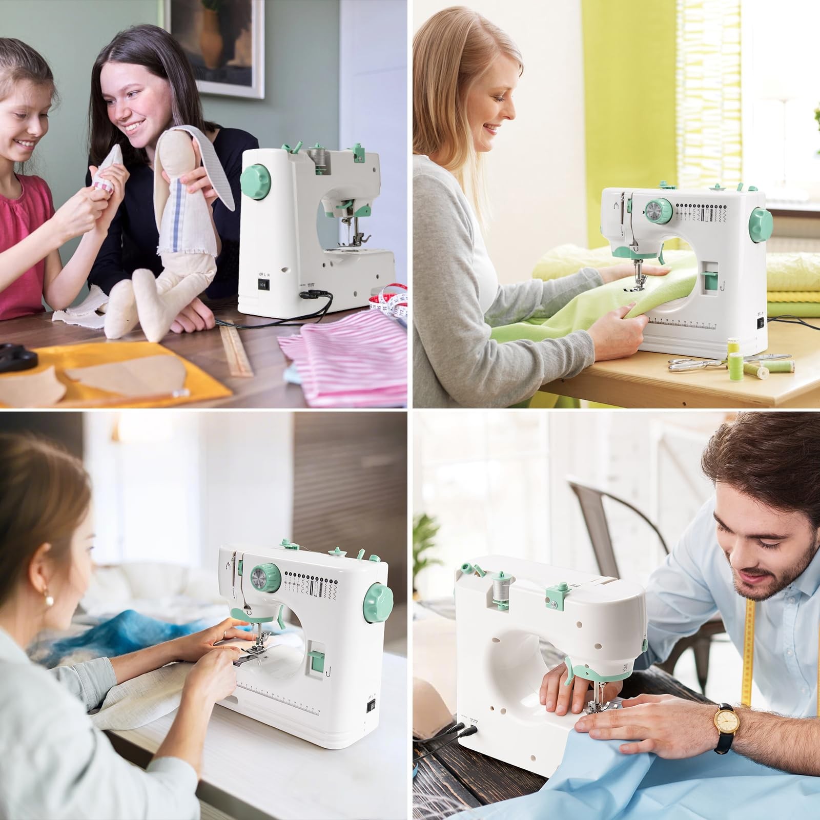 Sewing Machine for Beginners, Sewing Kit for Adults, Portable Mini Sewing Mac...