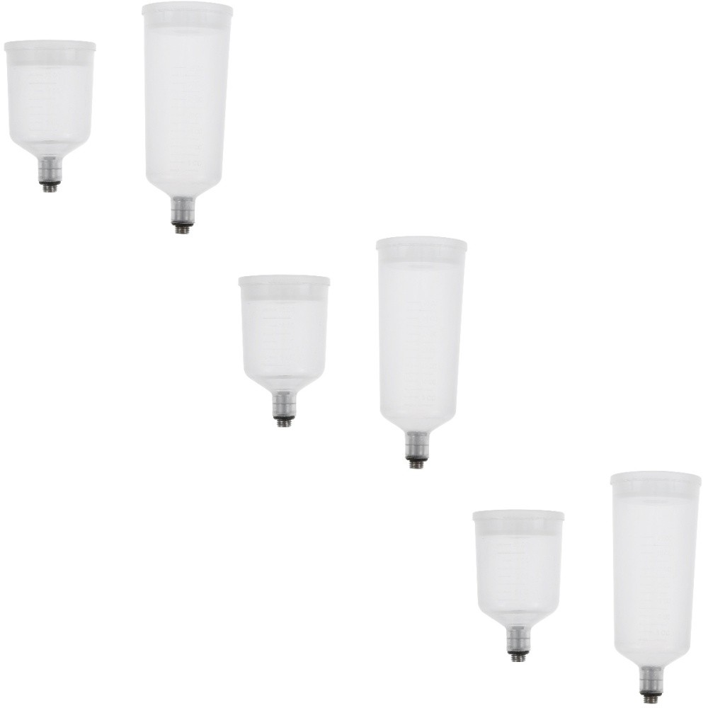 3 Pieces Mini Plastic Paint Cups Replaceable for Airbrush Spray Bottles Jar