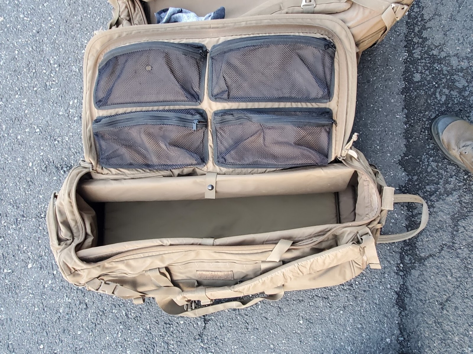 USMC Force Protector Gear Deployer 65 USGI Deployment Bag on Wheels COLLAPSIBLE