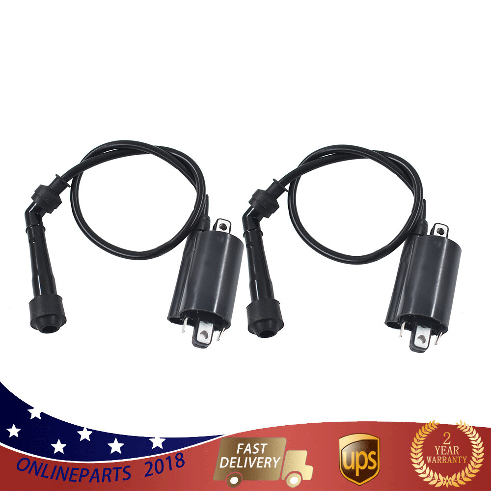 2x Ignition Coil For Kawasaki Ex500 Ninja 500 500R 1987-2009 2008 2007 2006