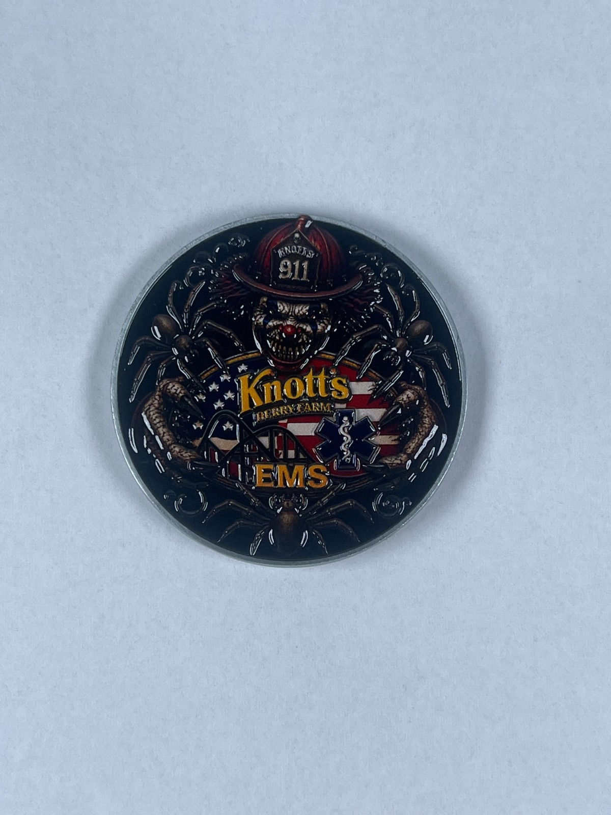 Custom Knott's Scary Farm Commeritive Challenge Coin First Aid/EMS