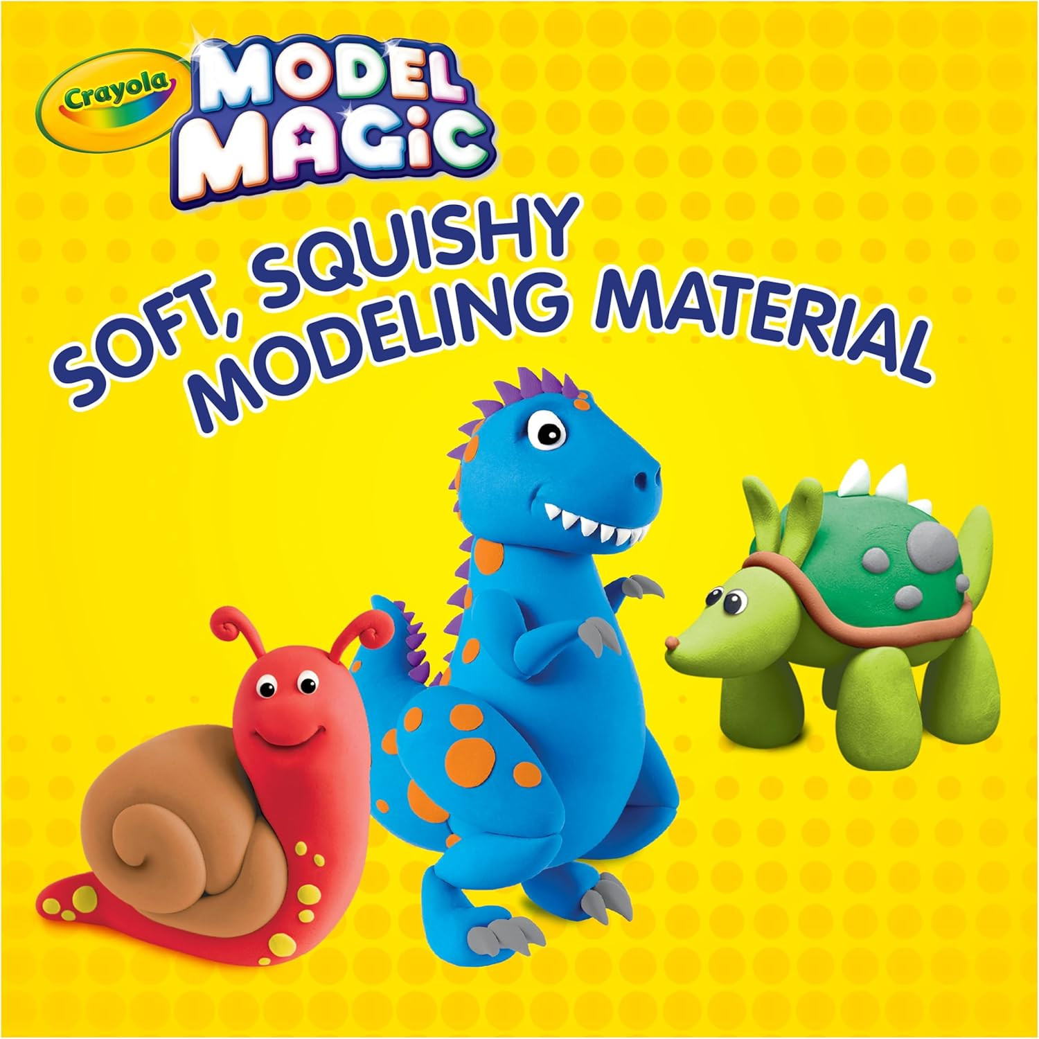 Crayola Model Magic White 4-Pack - Air-Dry Modeling Clay for Kids