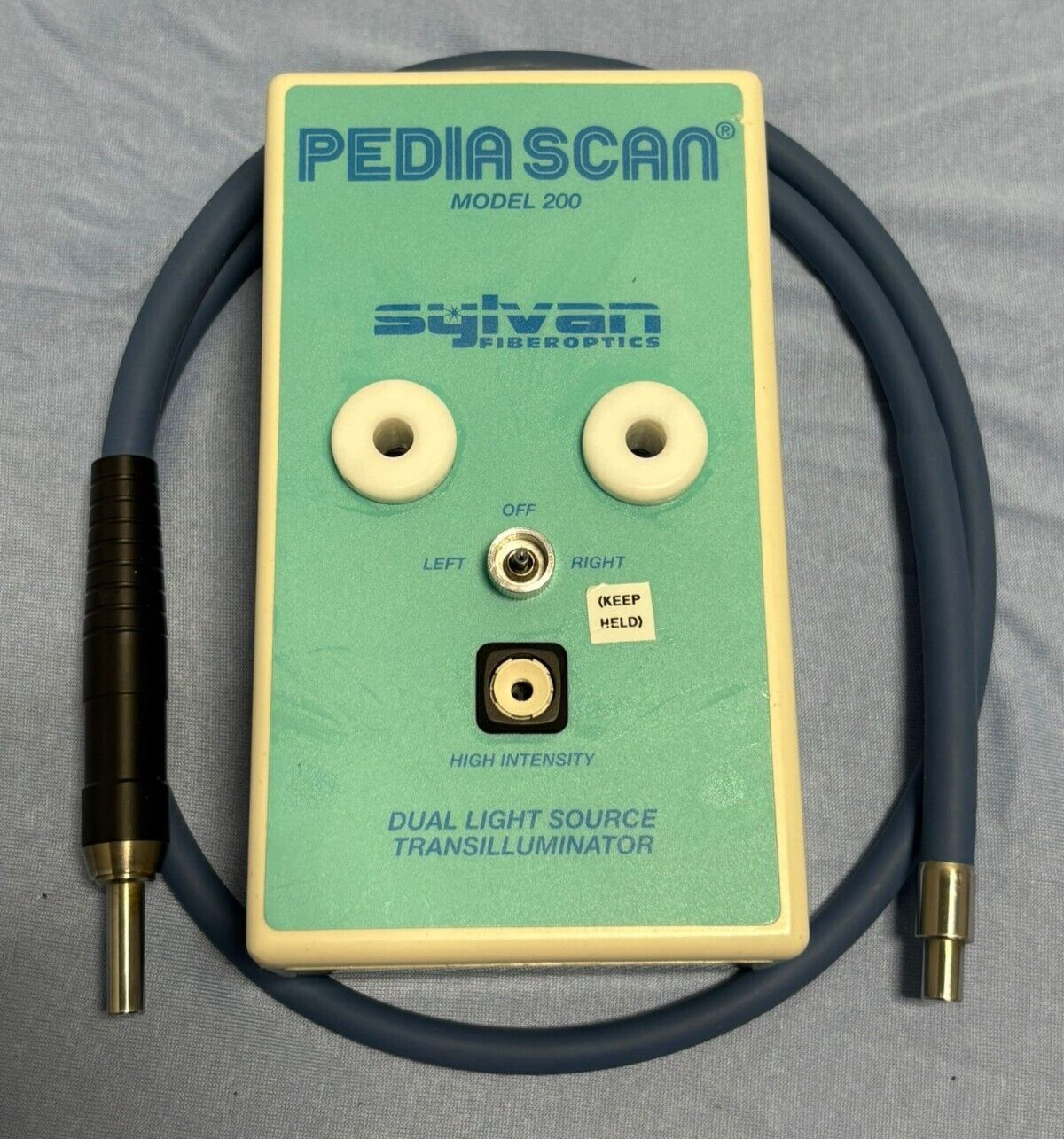 Sylvan Fiberoptics Pediascan 200 Dual Light Source Transilluminator *FOR PARTS*
