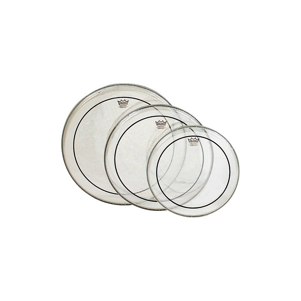 Remo Pinstripe Tom Drumhead Pack Fusion Clear
