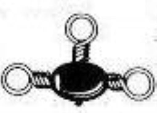 FJ Neil 2119-3 Dolphin Black Crossline Three Eye Barrel Swivels 12ct Size 3