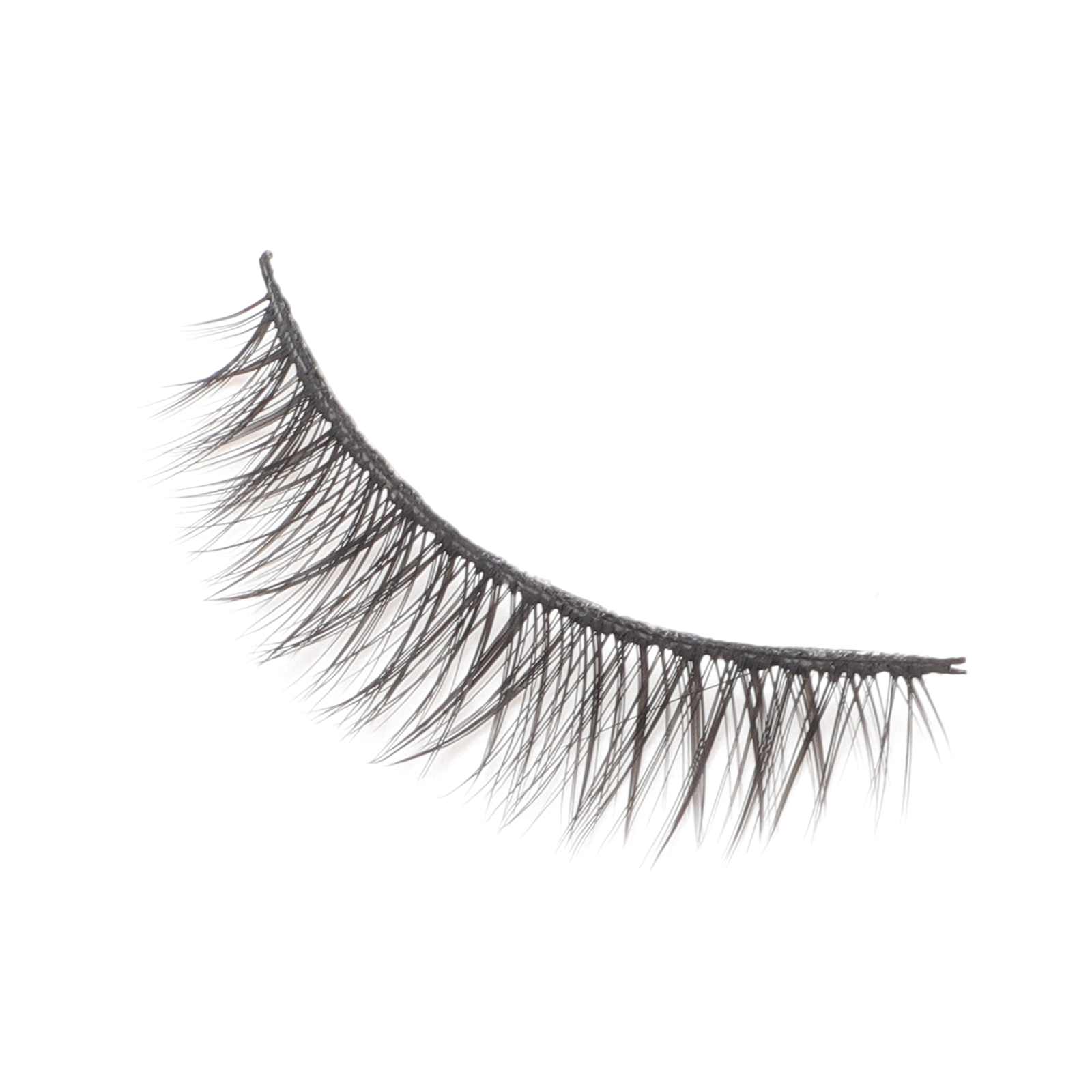Natural False Eyelashes for Makeup Black W02 5 Pair