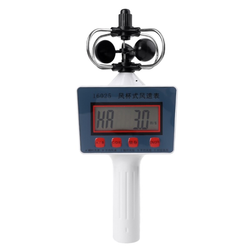 Anemometer Wind Speed Gauge Cup Digital Professional Small Average Wind