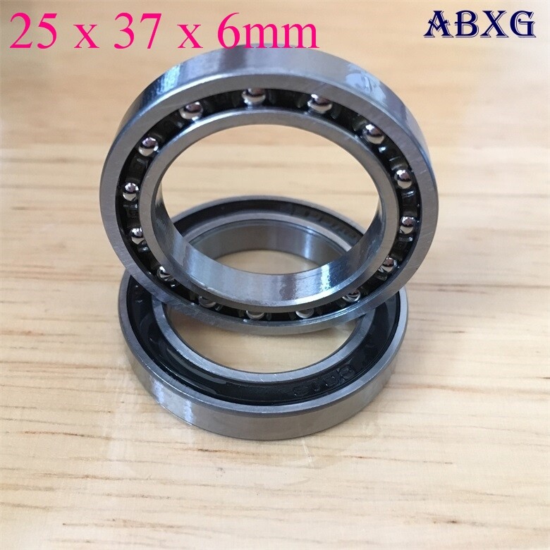 2x 6805N 25X37X6mm 2RS Bicycle Ceramic Ball Bearing Rubber Single side seal