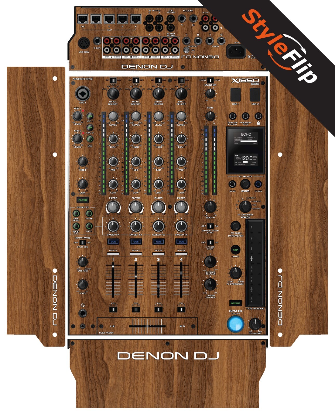 Denon X1850 Prime Skin | Color Wood 2 | Protective Decal | StyleFlip Skins