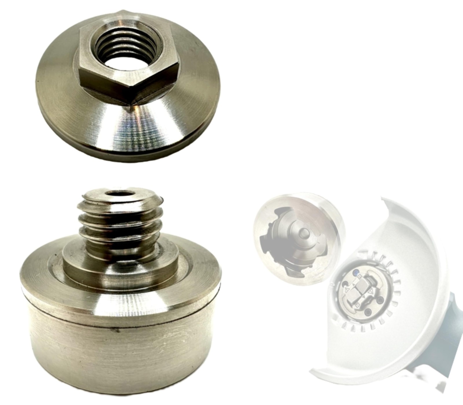 Adapter for XLOCK to 5/8-11 Thread, Includes Flange Lock Nut, for Angle Grind...
