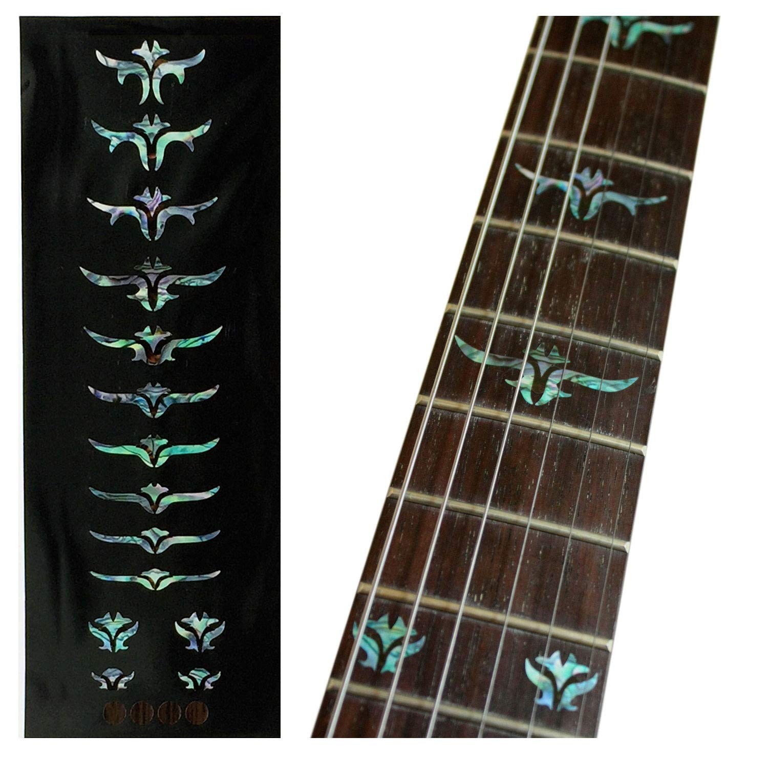 Fretboard Markers Inlay Stickers Decals for Guitars & Bass - Tailored Leaves - A