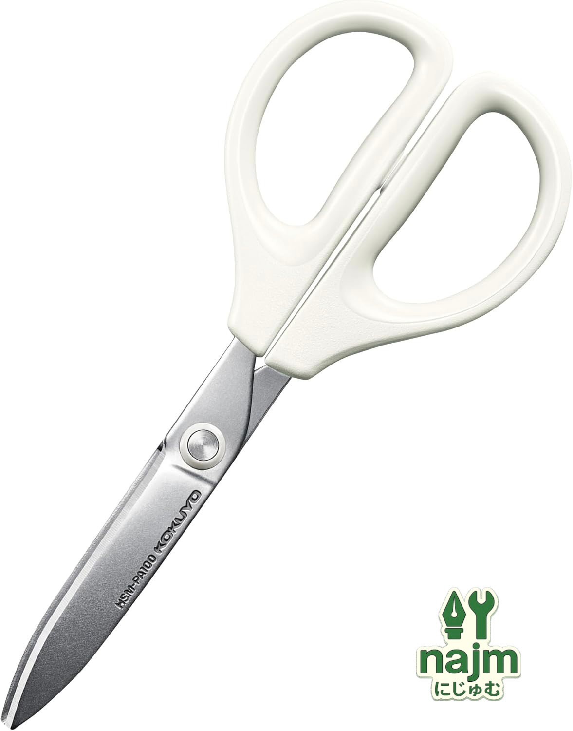 Kokuyo Saxa Scissors Glueless Blade White HSM-PA100W Japan