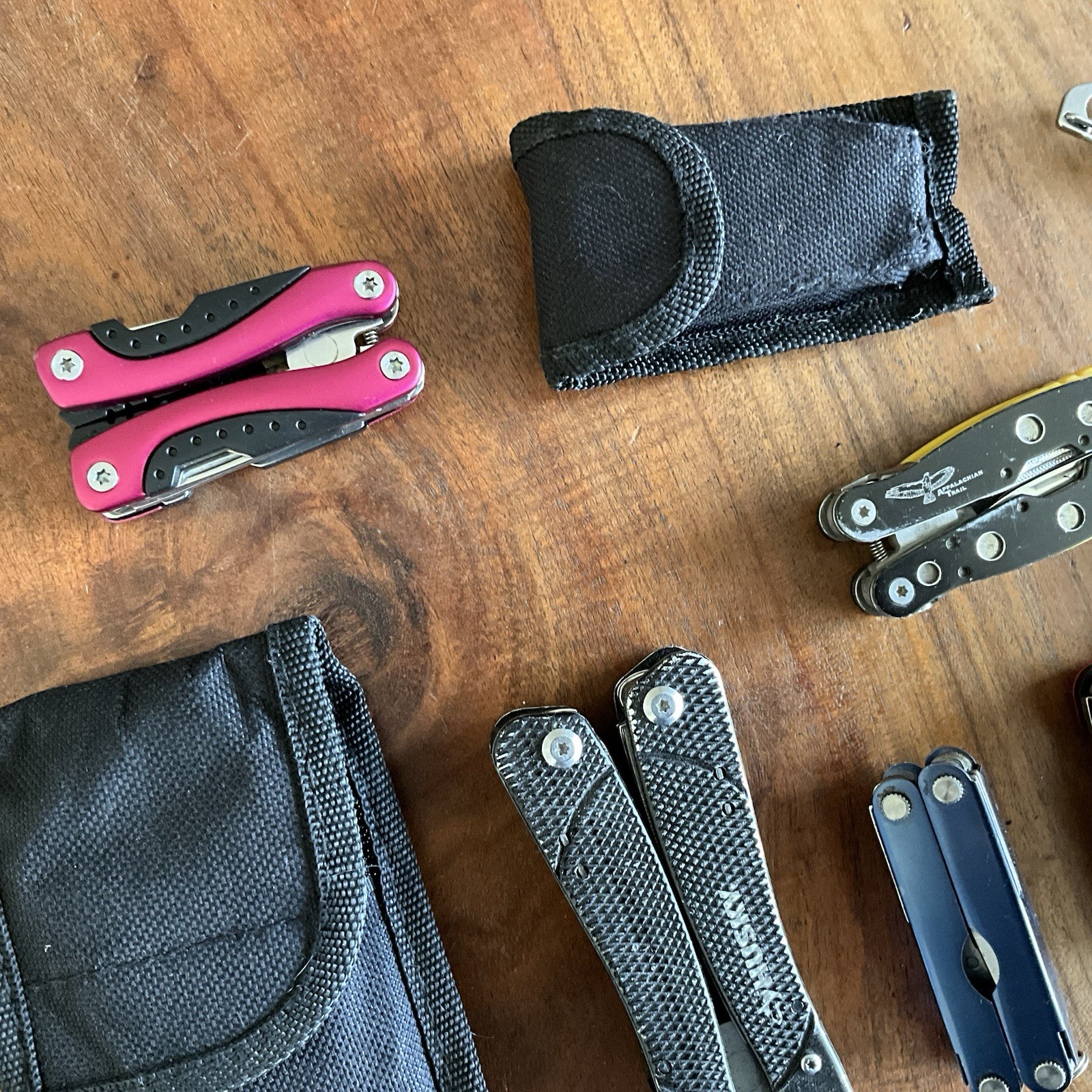 Mixed Pocket Knife Utility Multi-Tool Lot Sheaths