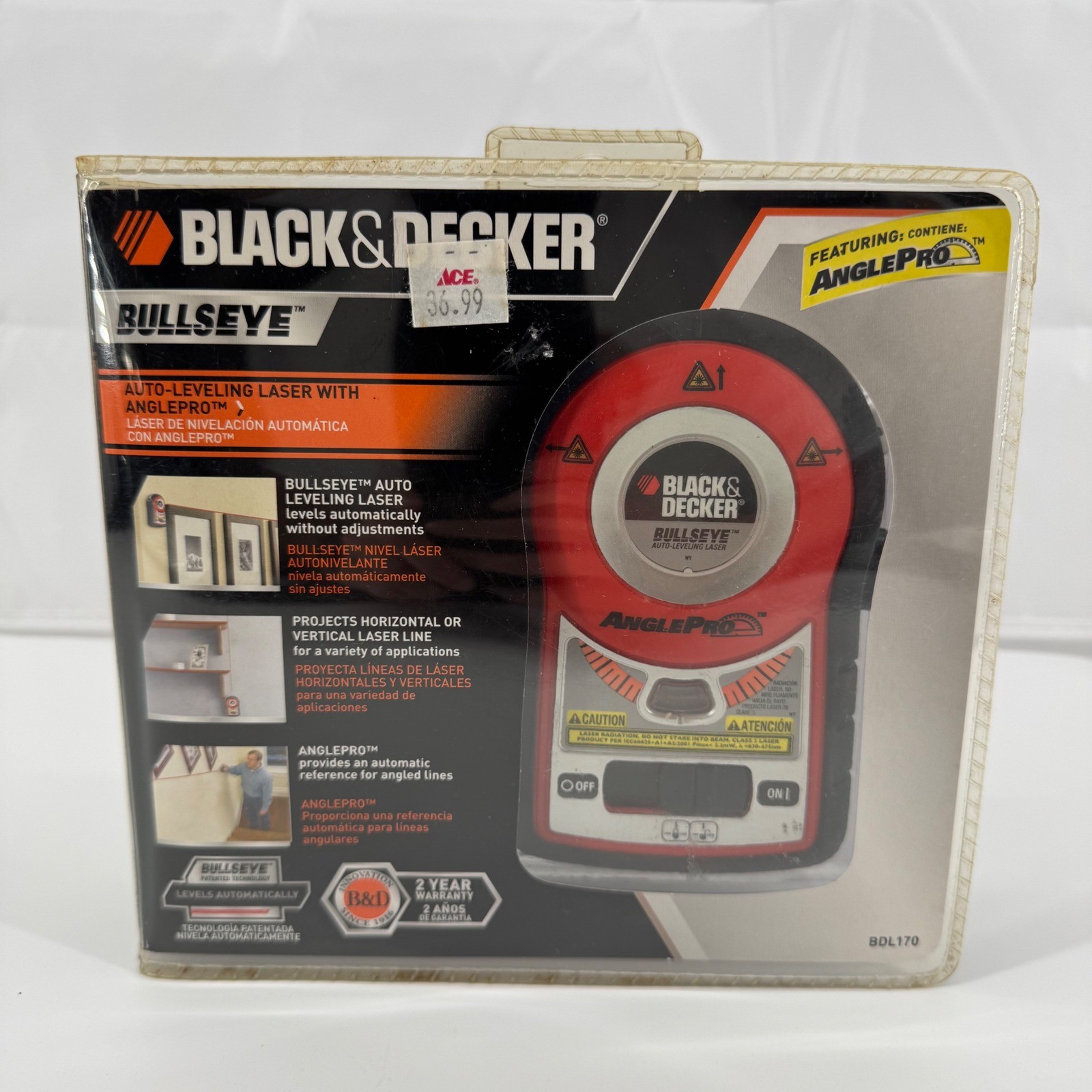 Black & Decker Bullseye Laser Level Red BDL170 AnglePro
