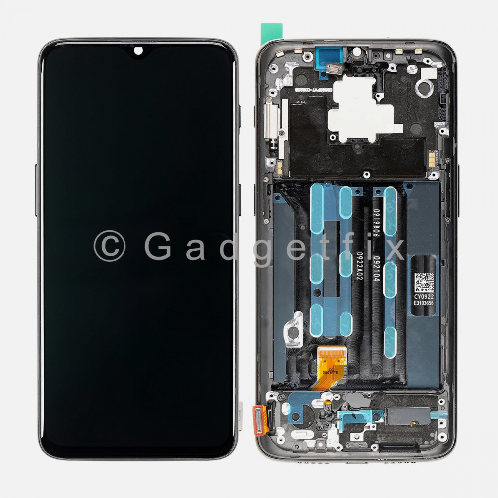 For Oneplus 6T OLED Display LCD Screen Touch Screen Digitizer Frame Replacement