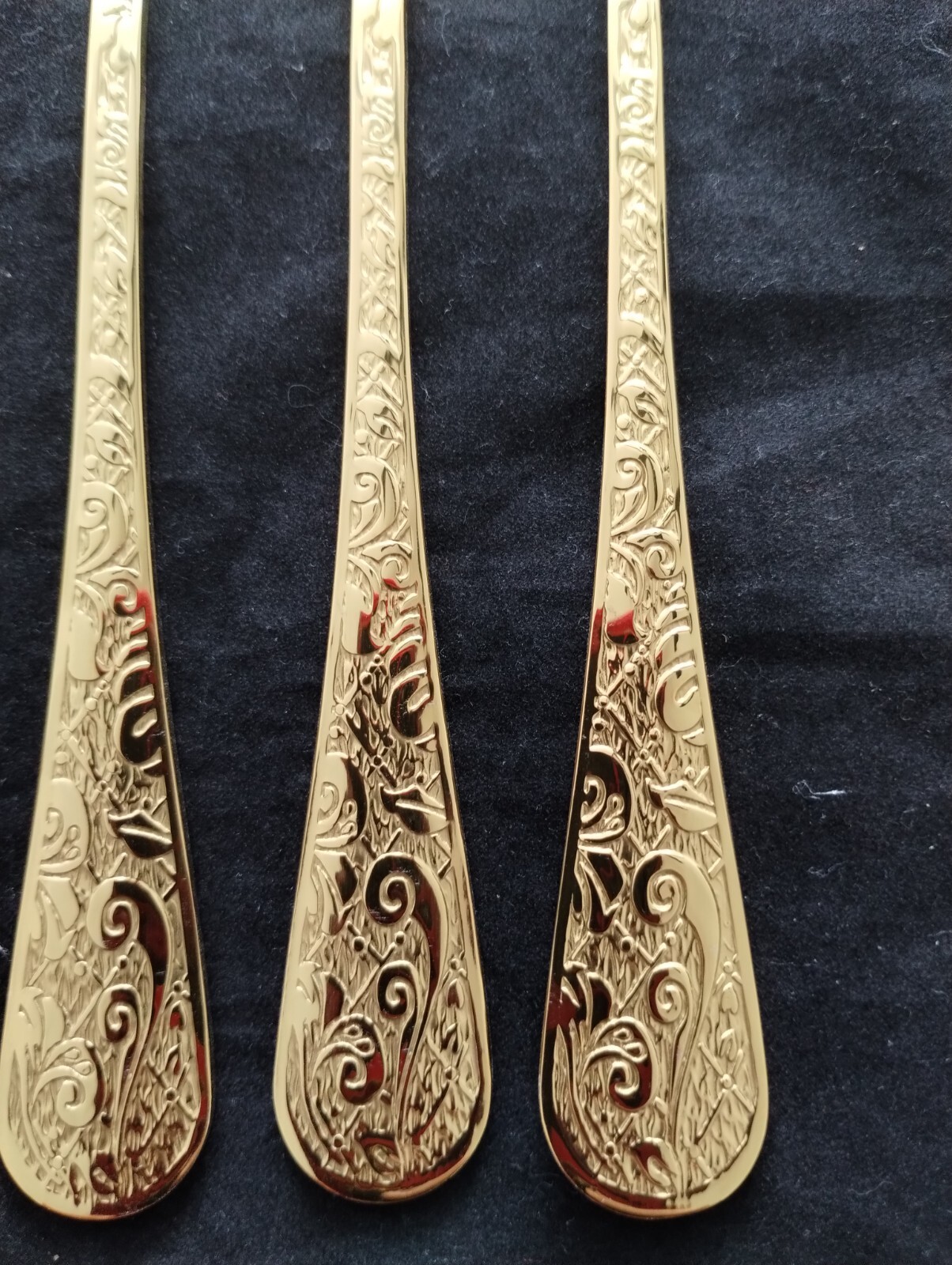 8 " GOLD TONE | DINNER FORKS | TABLE SPOONS | FORK SPOON SETS 6 Pc & 12 pc