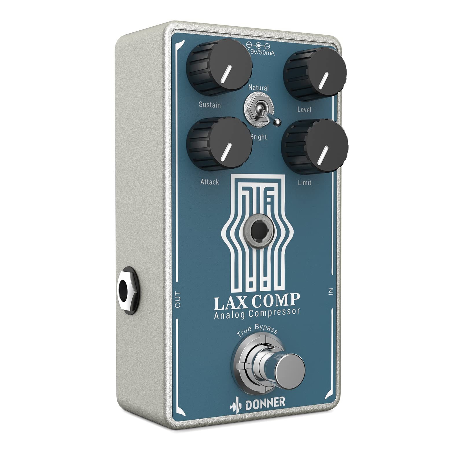 Donner Compressor Guitar Effects Pedal Dynamic Control Sustain