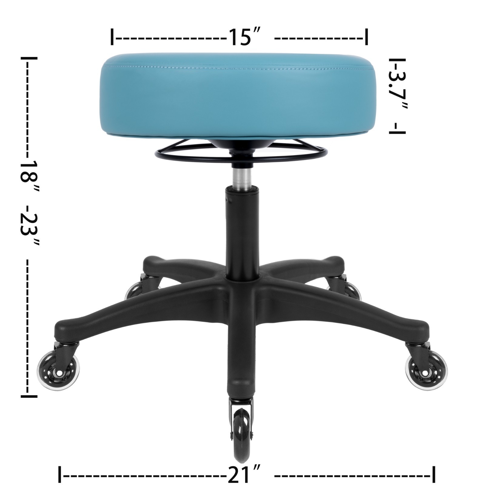 Take Ur Seat® All-Purpose Stools (Blade Wheels 15"Blue)