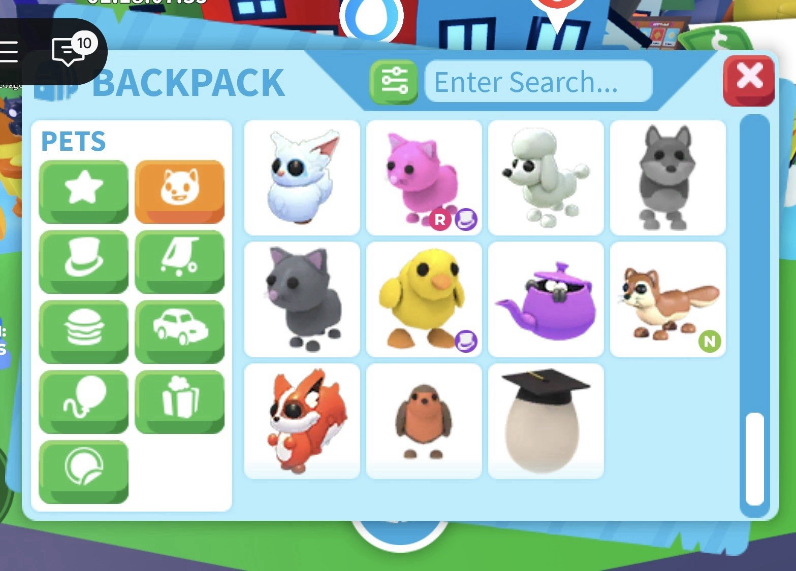 Adopt Me! Roblox Backpack Inventory (READ DESCRIPTION)