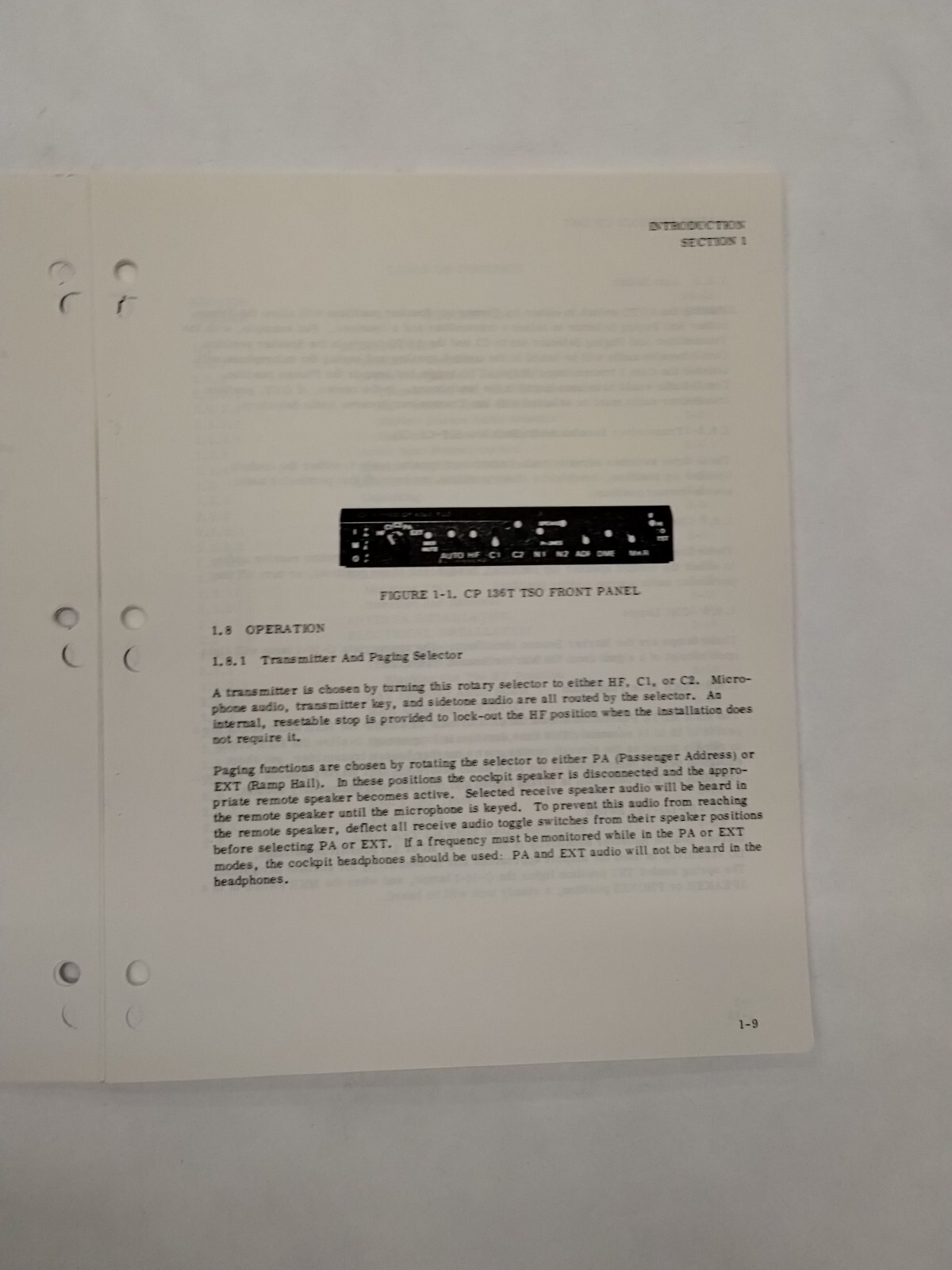 Narco CP 136T TSO Audio Panel Installation Manual-Copy