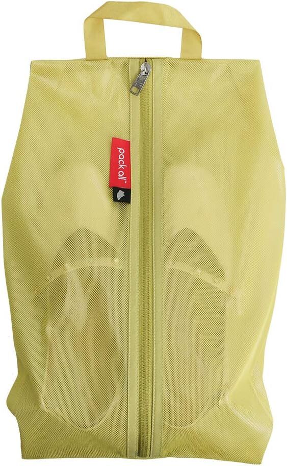 pack all Water Resistant Travel Shoe Bags, Storage Organizer Mustard