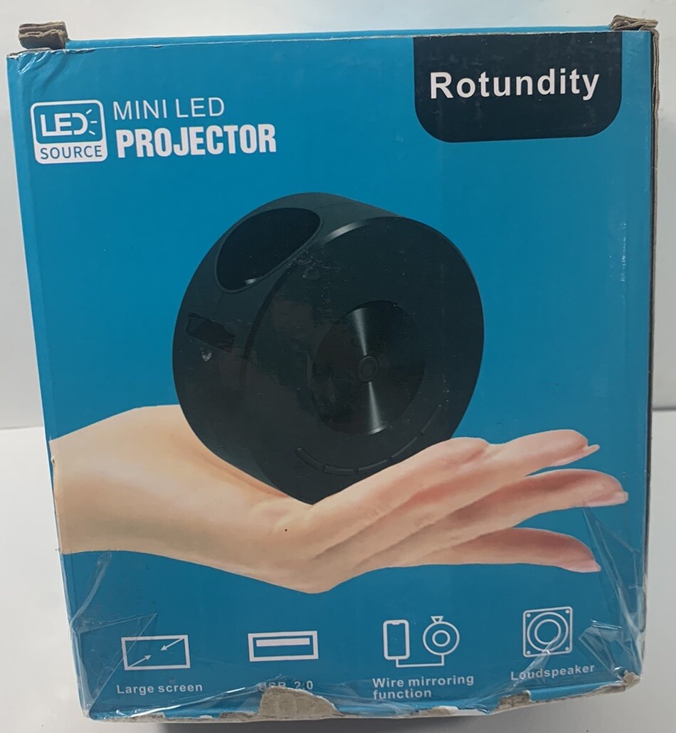 Time to Enjoy mini projector LED 1080 pixels, Open Box. Nice! Fast Shipping!