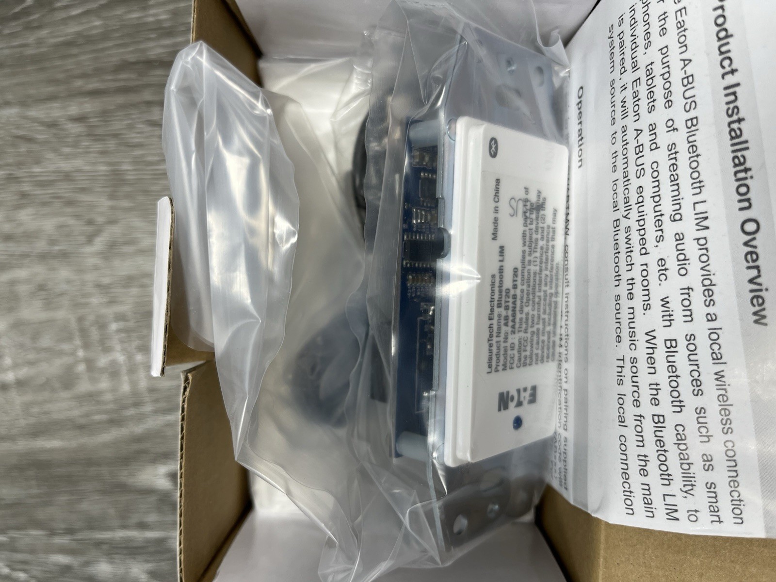 Eaton Structured Wiring Solutions Bluetooth Local Input Module White ESWABTMW