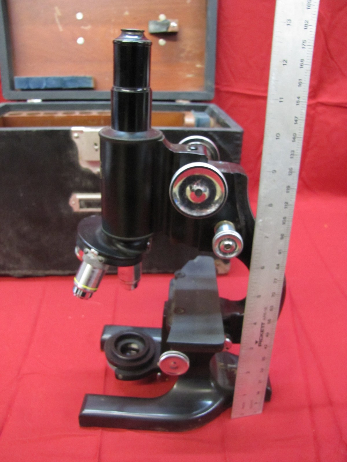 Antique 1940s Spencer Buffalo Microscope & Case