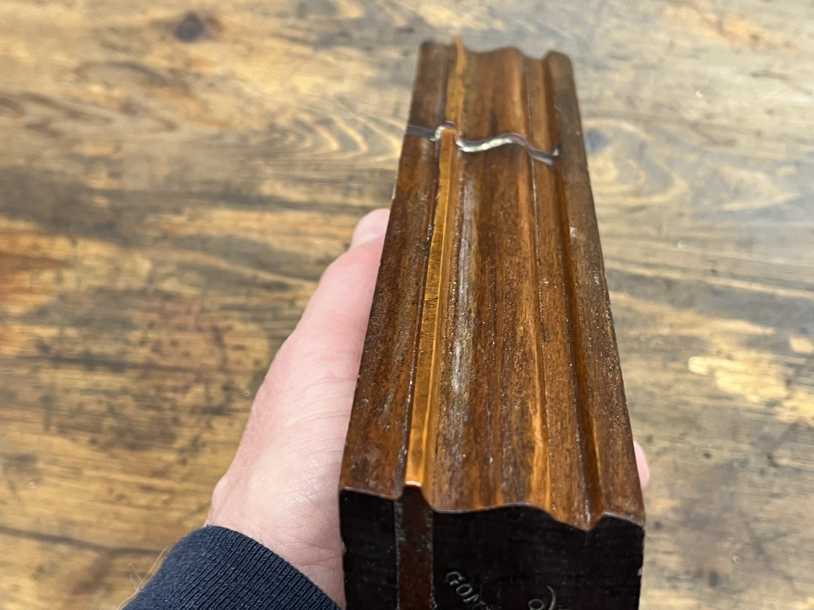 J. Kellogg, Amherst MS, Boxed Complex Molding Plane