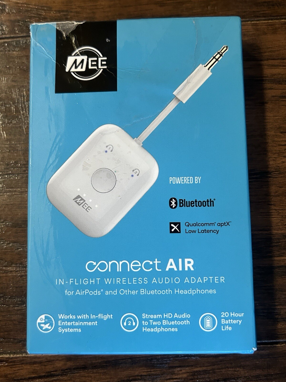 MEE Audio Connect Air In-Flight Wireless Audio Adapter for AirPods OrHeadphones