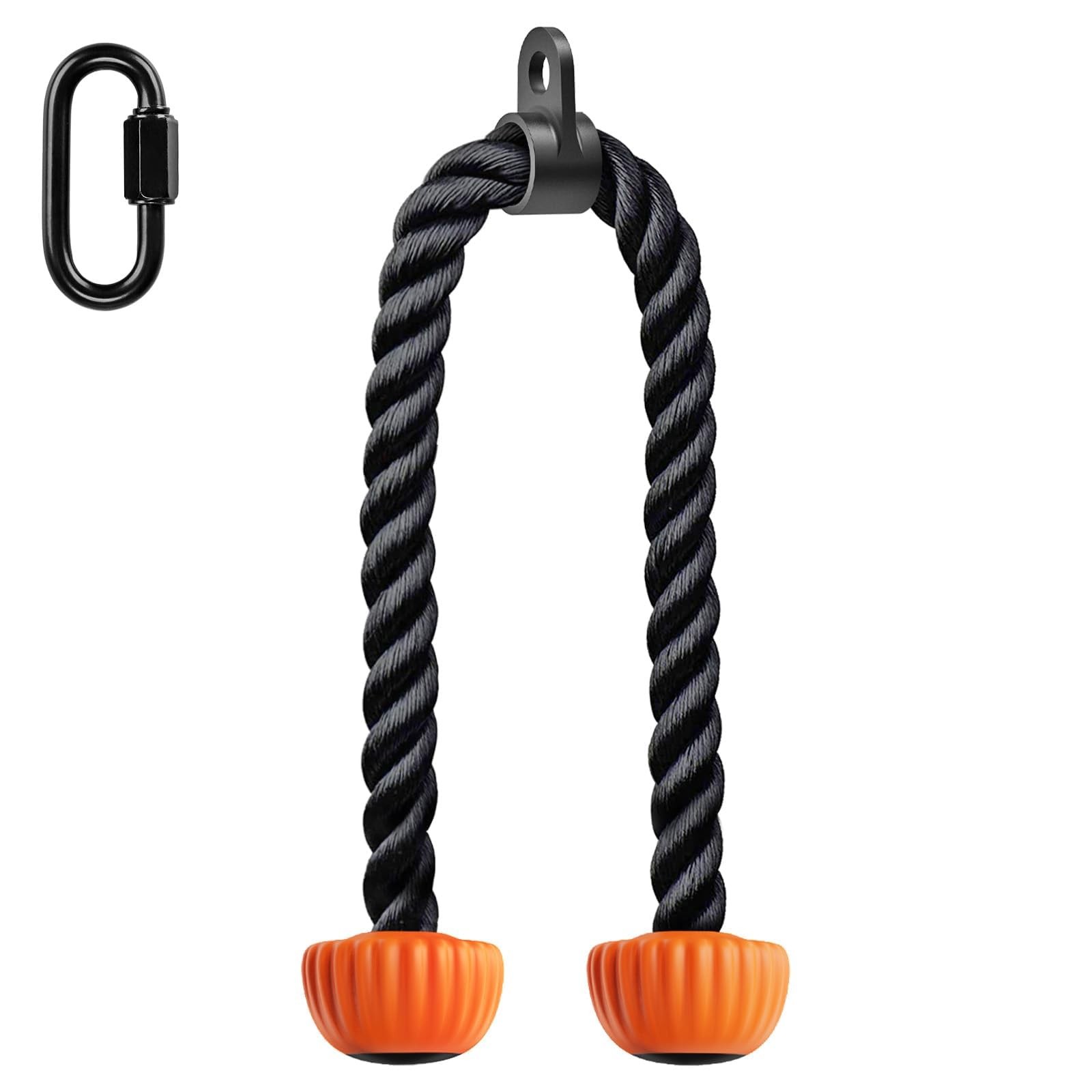 Triceps Rope with Non-Slip Soft Rubber Ends Home Gym Cable Attachment Workout...