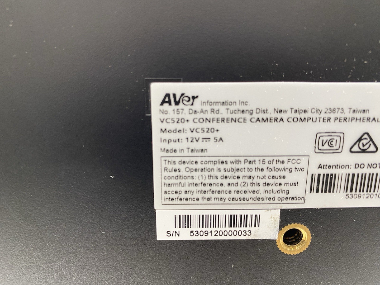 AVer VC520+ Conference System Camera & Speaker