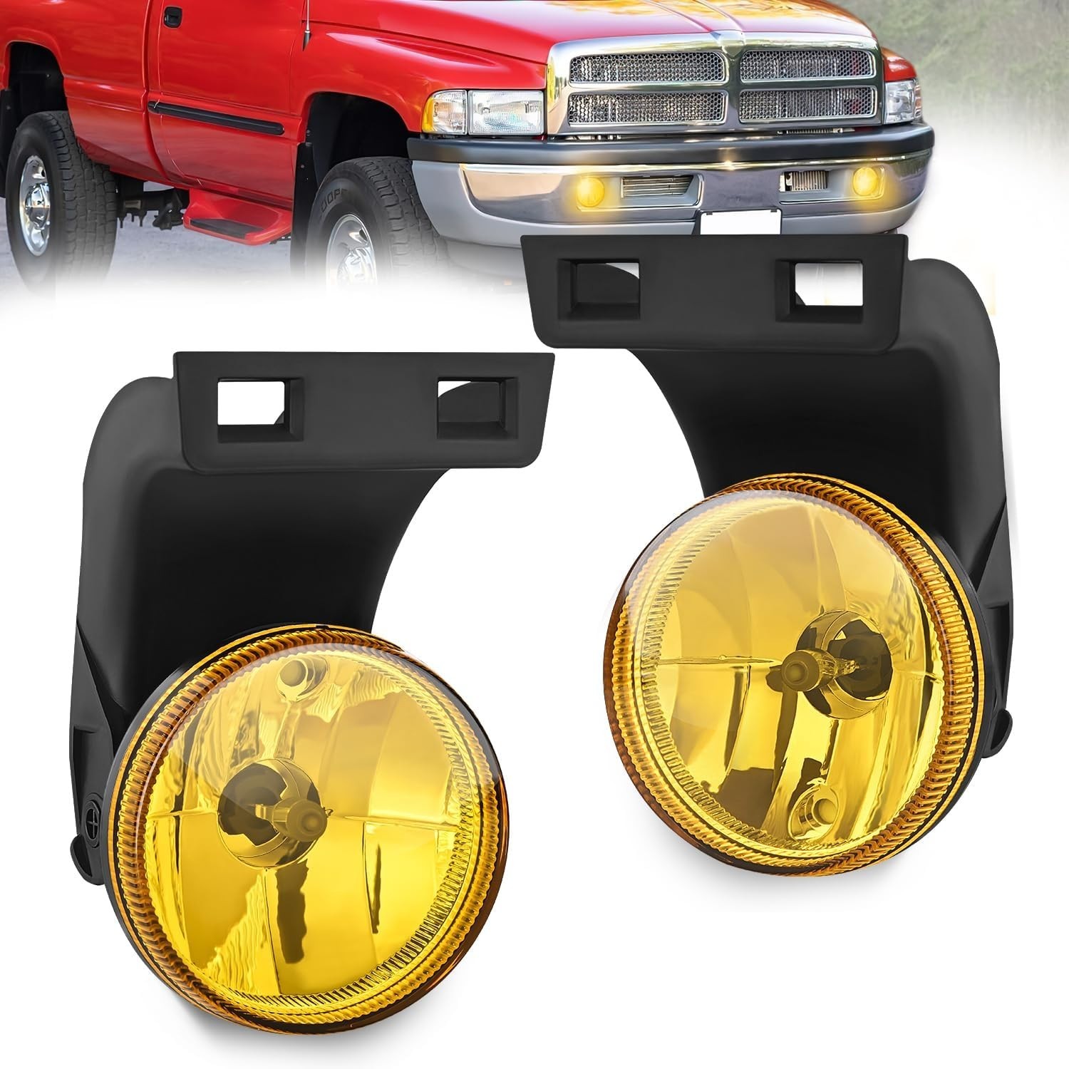 Fog Lights Assembly Compatible with 1994 1995 1996 1997 1998 1999 2000 2001 Dod
