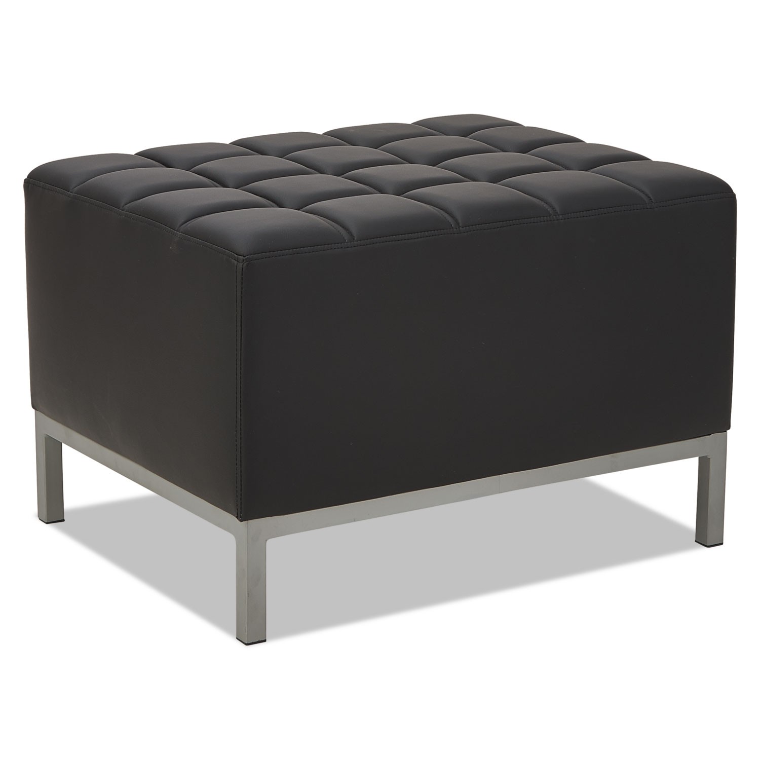 Alera QUB Series Ottoman 26.38" x 21.5" x 17.5" Black ALEQB8216