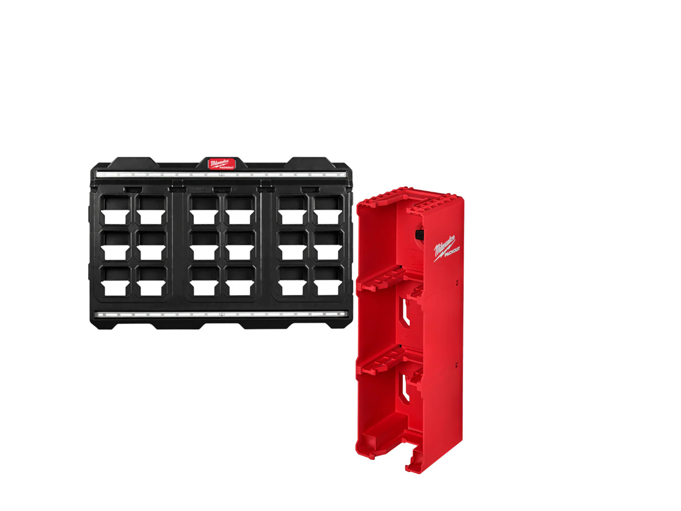 Milwaukee 48-22-8496-M18 PACKOUT Large Wall Plate w/ M18 Battery Rack
