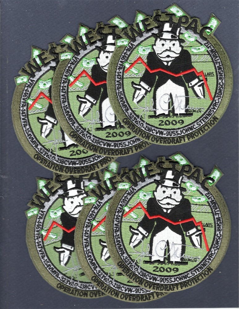 Dealer Lot CVN-74 USS STENNIS WESTPAC 2009 NAVY Squadron Cruise Patch Set of 6