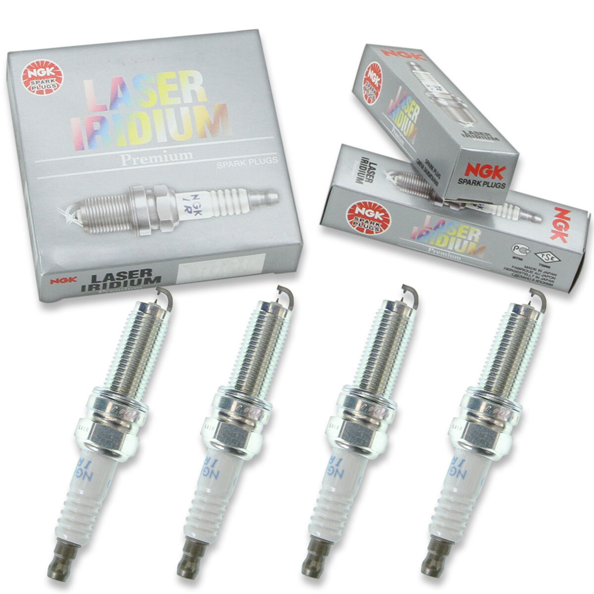 4 pc NGK 95264 DILKR6D11G Laser Iridium Spark Plugs for 1822A088 Ignition di