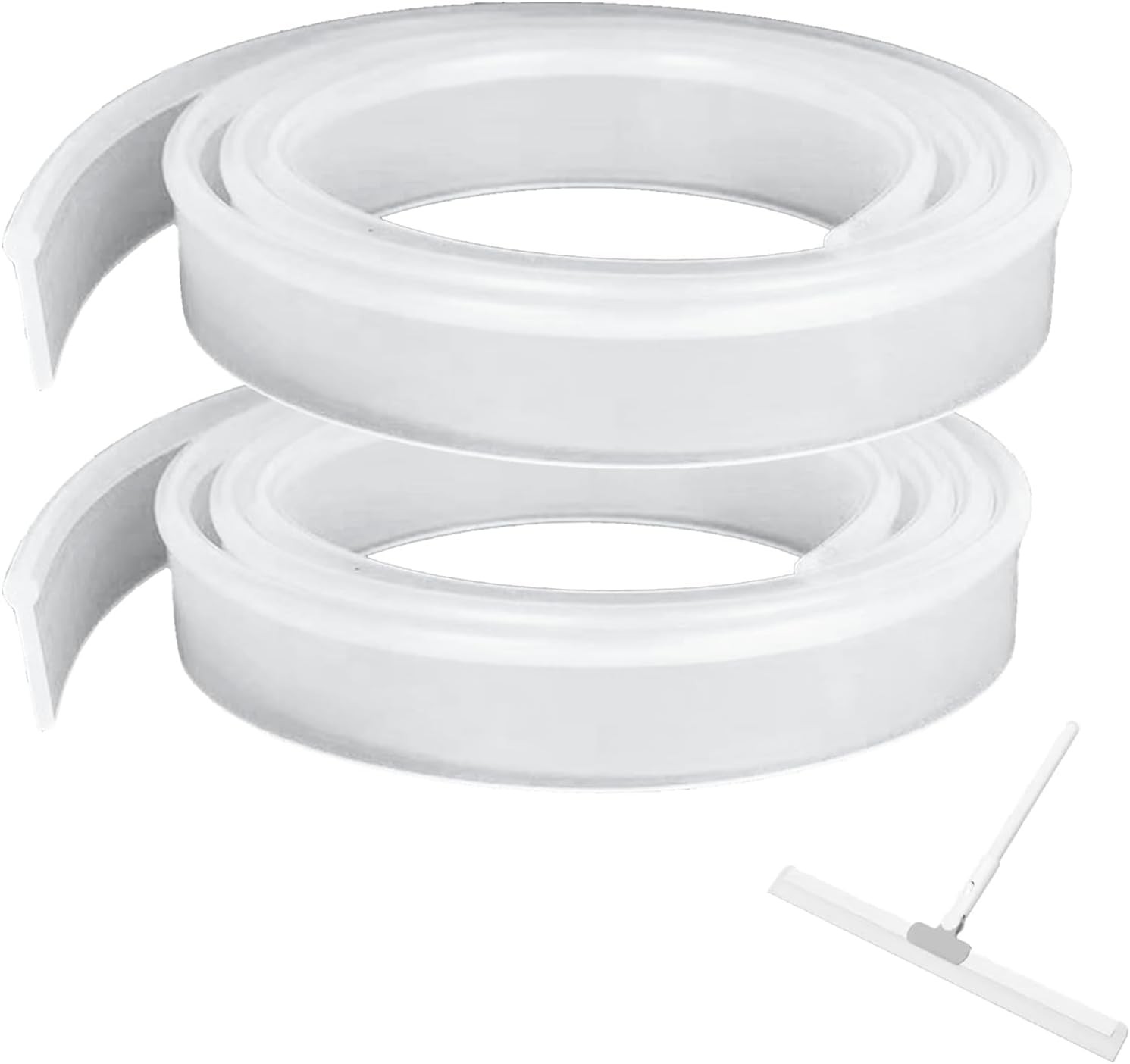 2 Pieces Squeegee Replacement Rubber Blades, 41 Inch Silicone Squeegee Shower