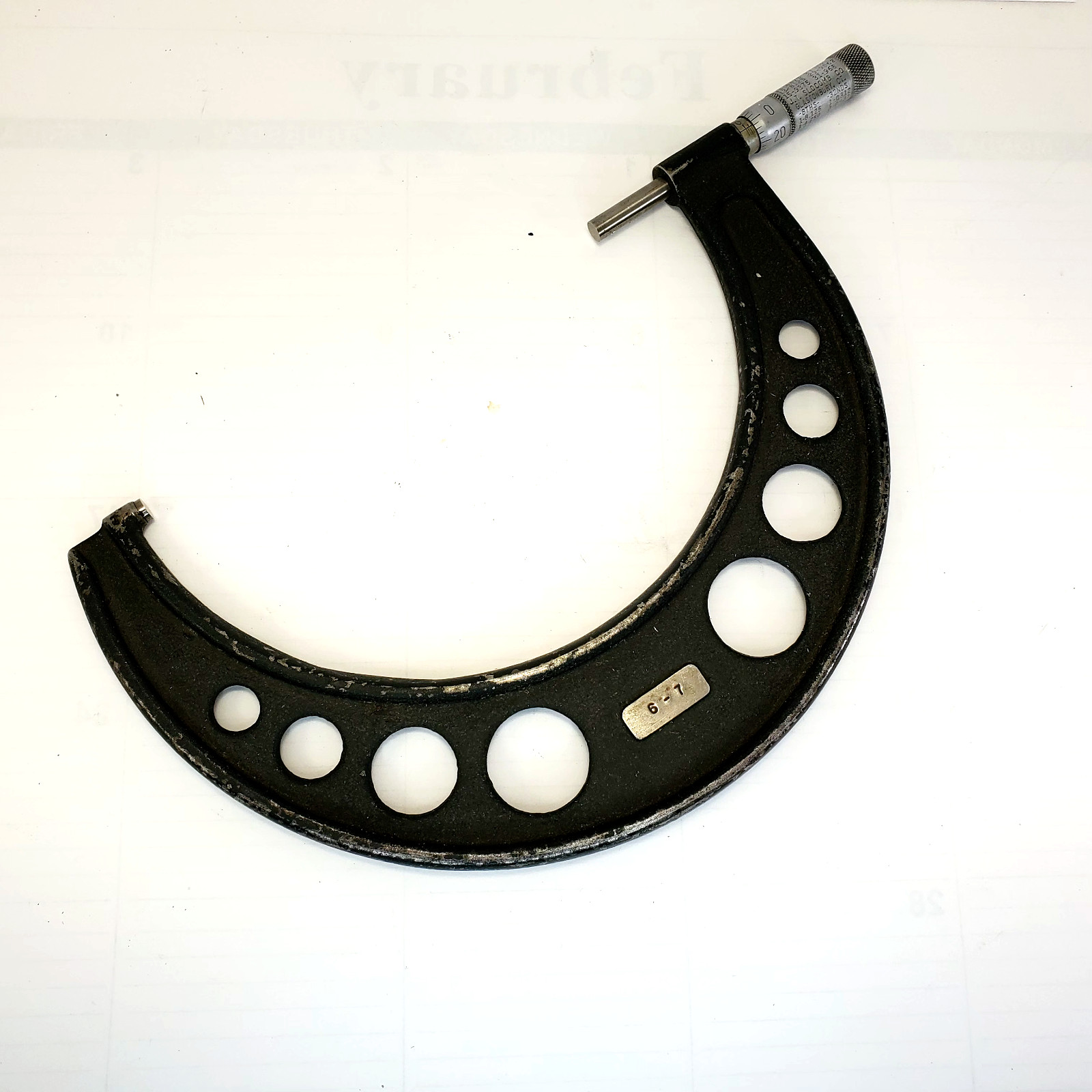 J. T. SLOCUM  Machinist Outside Micrometer 6"- 7" .001" - Vint
