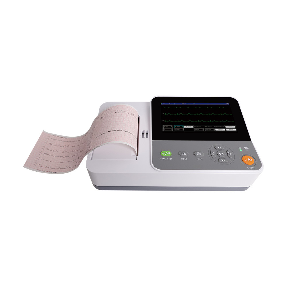 Touchscreen 6-channel 12-Lead ECG EKG Machine Electrocardiograph Interpretation