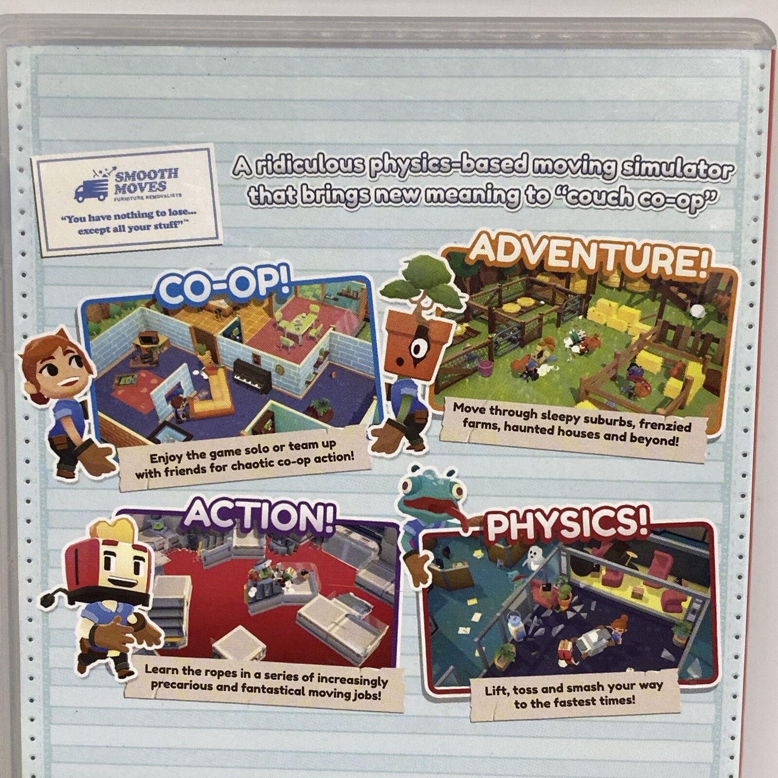 Moving Out (Nintendo Switch) Case Only, Used