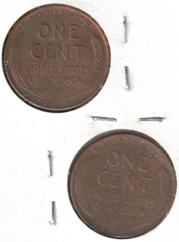 1956-D & P Circulated Business Strike Copper One Cent Coins!