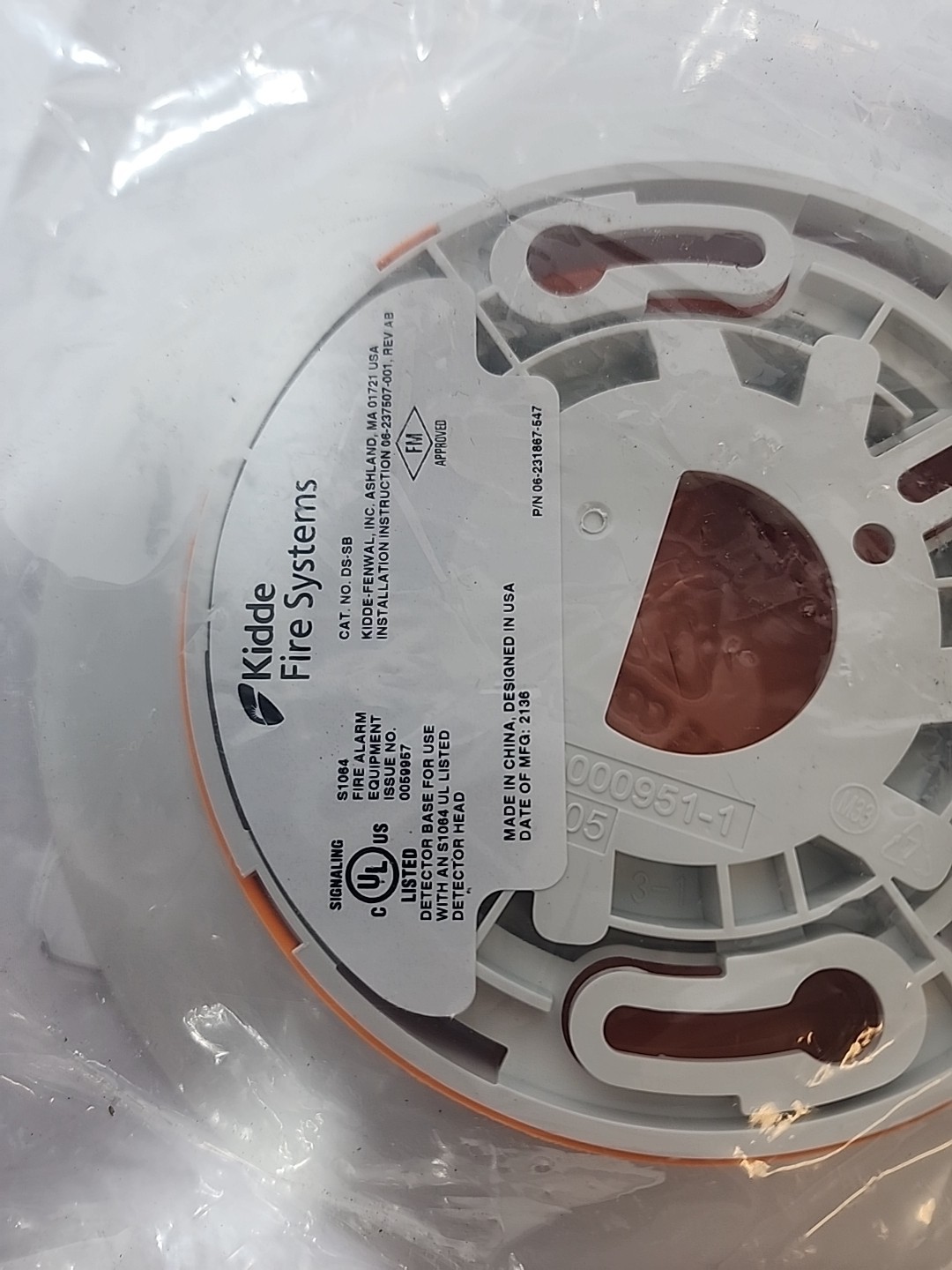 DS-SB Kidde Detector Base