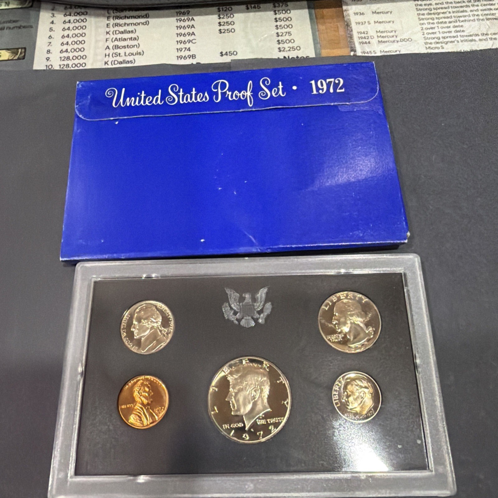1972 Clad Proof Set U.S. Mint Original Government Packaging OGP