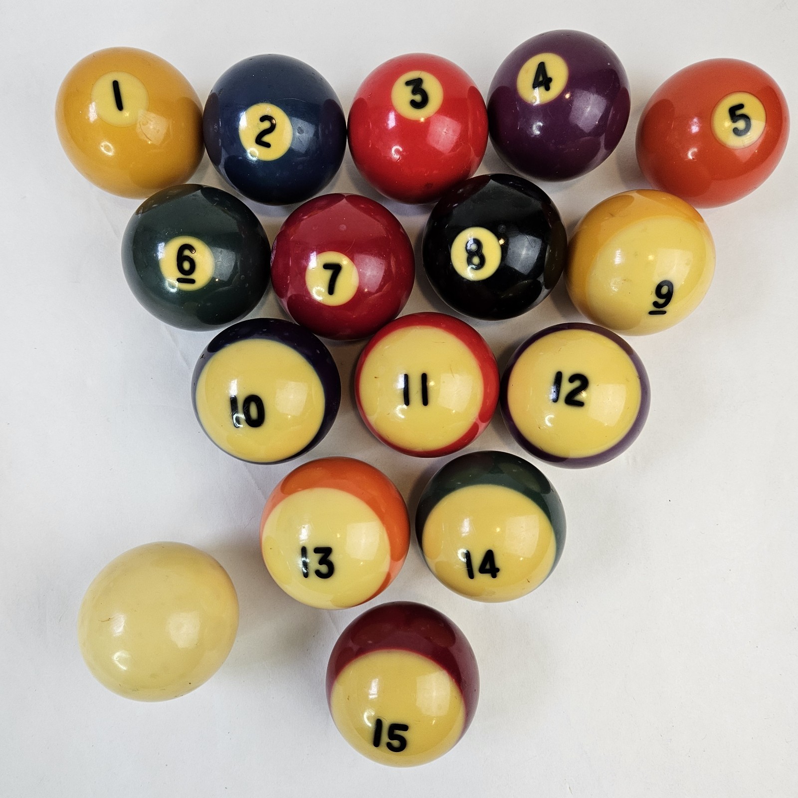 Vintage Aramith 2 1/4" Billiard Pool Ball Set Complete Belgium No Box